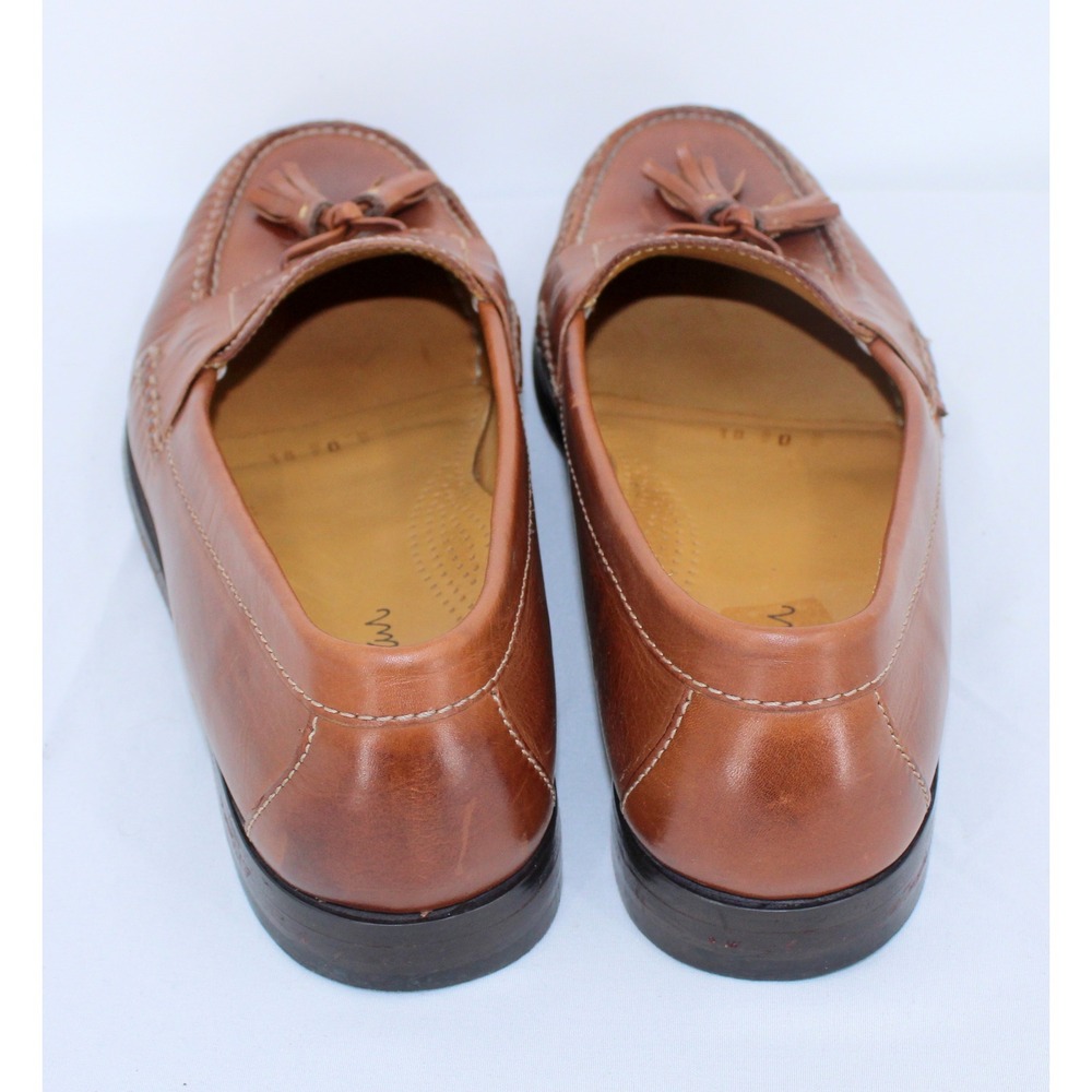 Cole Haan Mens Tassel Loafers Leather Dress Shoes Brown Size 10 D - Picture 4 of 8